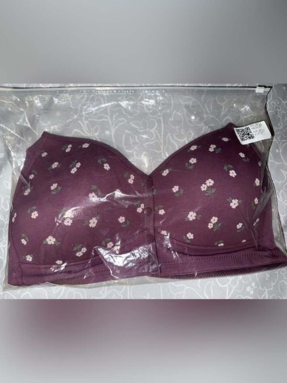 Daisy Plum Floral Wireless Bra